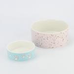 Multiple Size Personalized Ceramic Dog Bowls For Decoration / Promotional Gift