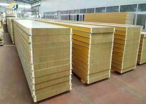 Wholesale 75mm 100mm rock wool sandwich panel from china suppliers