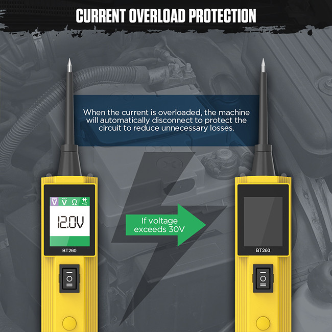 Electrical Circuit Car Diagnostic Tester LED Voltage Digital Diagnostic Tool Pb100 6-30v
