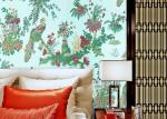 0.53*10m Waterproof Country Style Wallpaper For Bedding Room , Non Woven