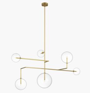 Wholesale ARN 5380 Vsual Comfort Linnea 59&quot; Chandelier Soft Etched Class / Clear Glass from china suppliers