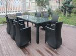 9pcs outdoor rattan dining set