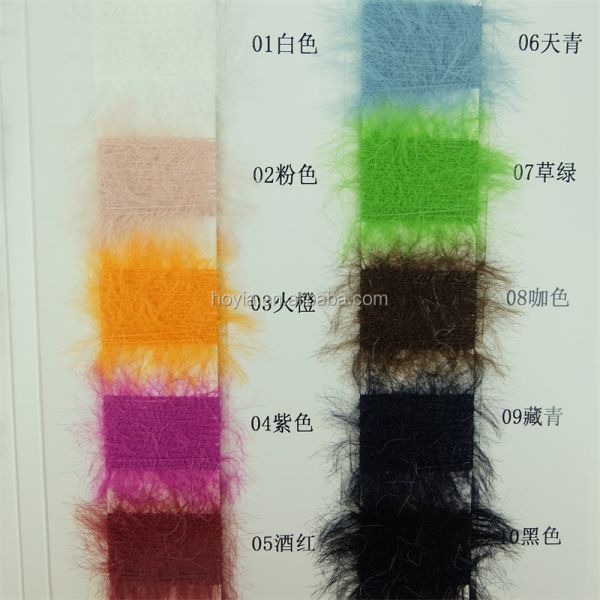7NM 100% Nylon Feather Yarn For Scarf Knitting