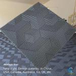 25000Lbs Plastic Interlocking Garage Floor Tiles 3D Cubic 400x400mm