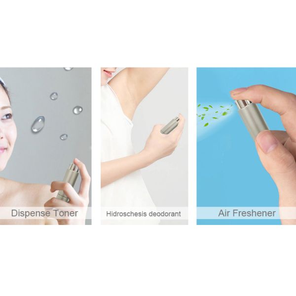 RTS Round 5ml 10ml Twist up Metal Spray Bottle 8ml Aluminium Portable Refillable Perfume Atomizer