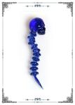 Glass Dabber Colorful Skull Oil Rig Dab Tool For Smoking Accessories Glass Pipes