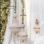 Shade Crystal Chandelier Lamp Decoration Wedding Event Stage 116cm