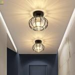 Iron Pendant Light Home Art Baking Paint Black LED Nordic Pendant Light