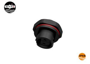 Wholesale Black Two Pin M16 IP68 Waterproof Panel Mount Connector from china suppliers