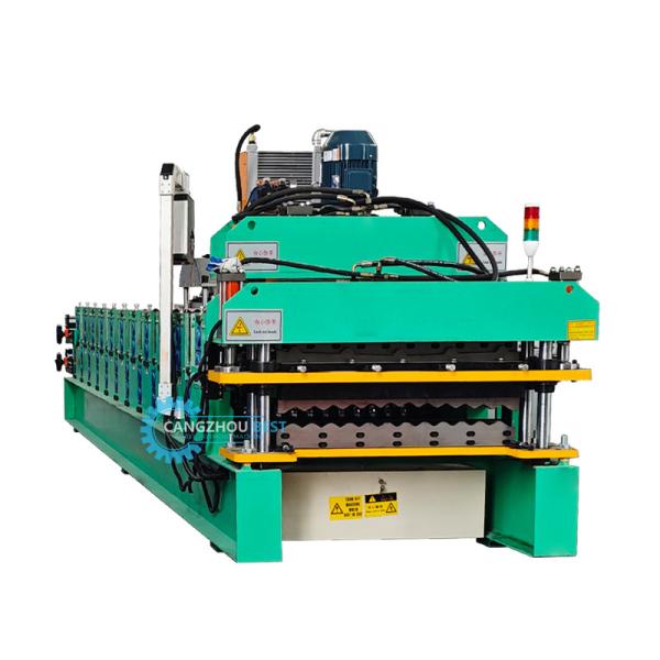 Color Steel Profile Hydraulic Double Layer Sheet Metal Roofing Machine PLC