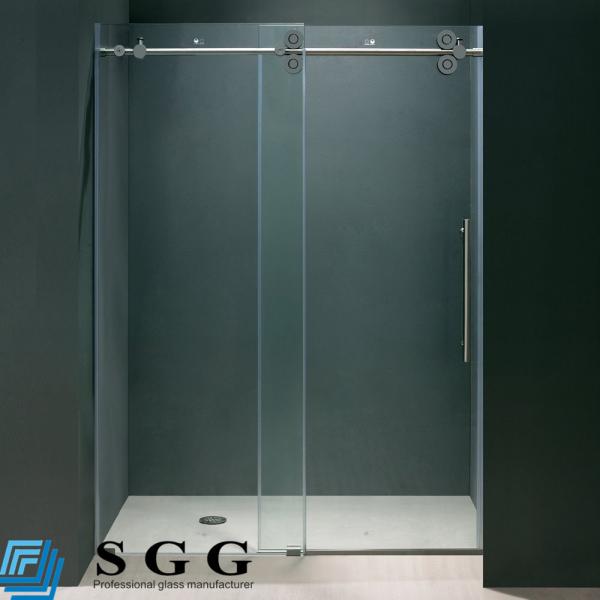 High quality 6mm 8mm 10mm safety tempered toughened glass bathroom or showers doors