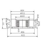 ISUZI 10PA17C 133mm 12V 2A Air Conditioner Clutch Siting 10.8