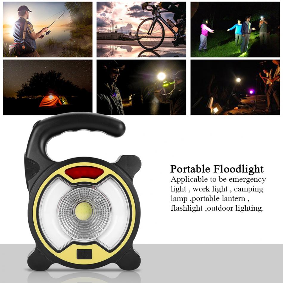 Outdoor Flashlights Luminaire LED 6LEDs Solar Power Collapsible Portable LED Rechargeable Hand Lamp Camping Lantern Ligh