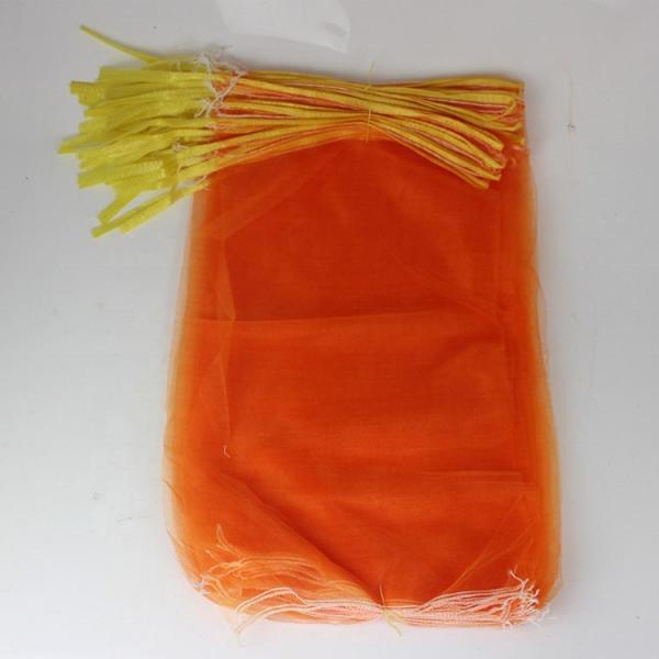 Monofilament Mesh Net Bag for Vegetables PE Orange Packing Bags Convenient