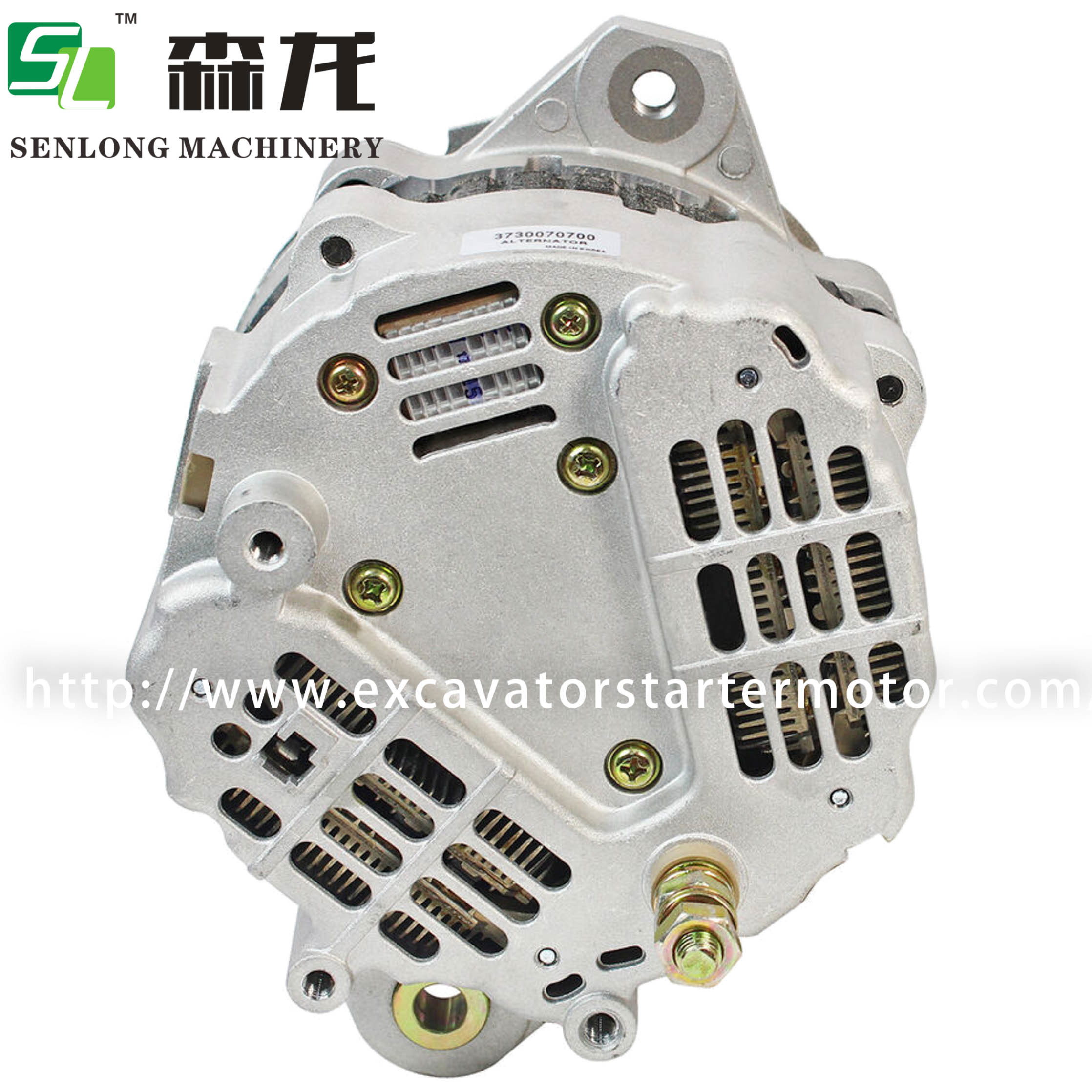24V Mitsubishi Alternator 3730070700 37300-70700 TA000A26201 600286 600814 AC280448 For Hyundai Class D6ca HD270 HD380
