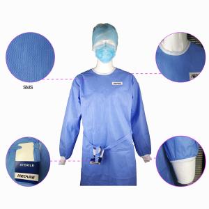 Wholesale Impervious Disposable Surgical Gown Fluid Proof Knitted Cuff Sleeve Standard from china suppliers