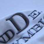 Custom Design Letters High Frequency Embossed Brand Label 3D TPU Logo Heat