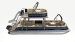 High Capacity Double Decker Pontoon Boat 9.2m Length Aluminum Hull Material