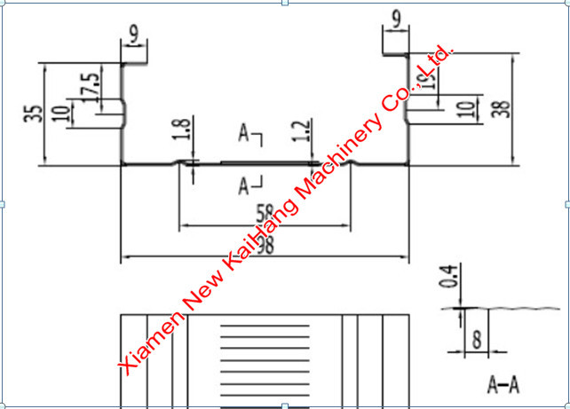Strut Channel Roll Forming Machine , Metal Stud Furring Channel Roll Forming Machine