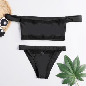 Wholesale Tiered Layer Tie a Knot Front Top With Low waist Bikini swimsuit high cut from china suppliers
