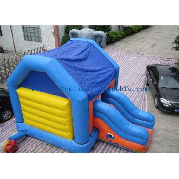 Inflatable Elephant Bouncer Castle Animal Inflatable Combo With Slide For Kids