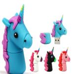 Emoji Shaped 16GB Unicorn Silicone Pen Drive Customized PVC USB Flash Lightweigh