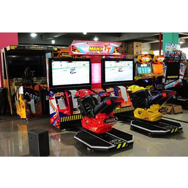 Indoor Game Equipment Bike Racing Arcade Machine English Or Chinese Version
