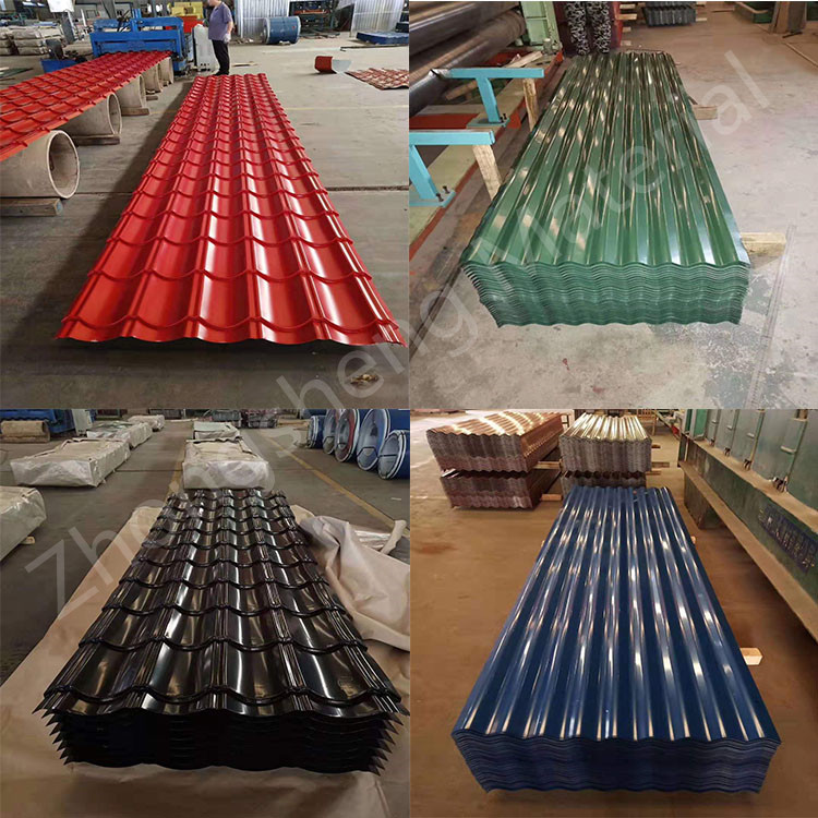 Color Steel Tile Corrugated Steel Roof Sheet with 3601-3660mm Length and 0.15mm-1.2mm Thickness PPGI Roofing Sheet