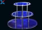 Round 3 Layers Acrylic Display Stands For Wedding Environmental And Recyclable