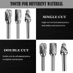3mm 6mm Shank Tungsten Carbide Rotary File Wood Drill Bit