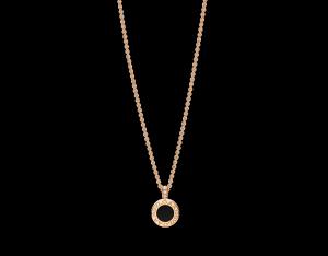 Wholesale pendant with 18 kt pink gold chain with mother of pearl onyx and pave diamonds from china suppliers