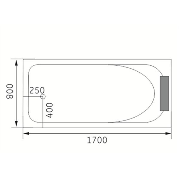Newly cheap comfortable jacuzzi / whirlpool massage retangle white color bathtub