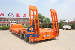 Wholesale Customized Steel Heavy Loading Low Flat Bed Truck Trailers For Crane Transportation from china suppliers
