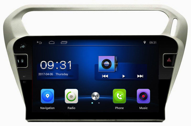 Ouchuangbo car audio dvd player androi 8.1 for Peugeot 301 Elisee 2013 with gps navigation steering wheel control