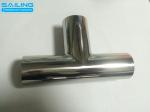 Sanitary Stainless Butt Weld Fittings / Tee For Food And Beverage Industry