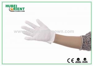 Wholesale White Color Discharge Nylon Electrostatic Gloves With PVC Dots from china suppliers