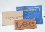 Matt Ripped Levis Jeans Leather Patch Personalized Leather Knitting Labels