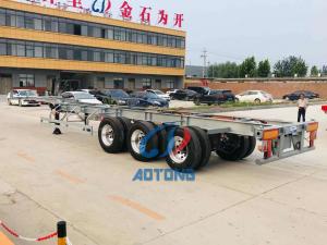 Wholesale Container Chassis 40FT Skeleton Semi Trailer 20FT Shipping Container Carrier Truck Trailers from china suppliers