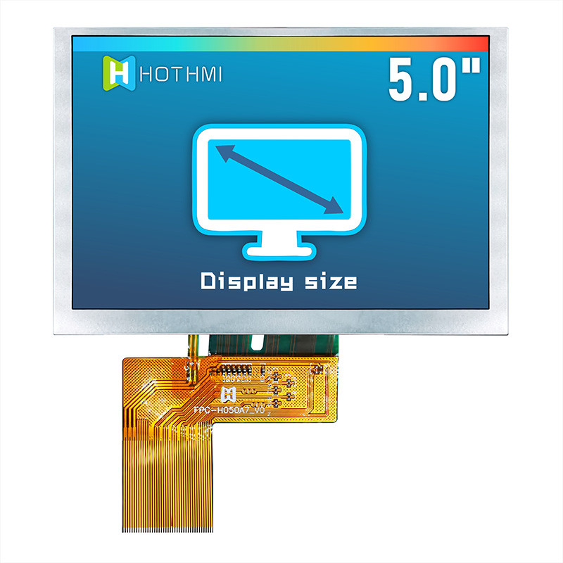 5 Inch High-Brightness TFT LCD | 800x480 IPS Display with ST7262