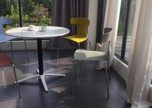 Wholesale 65cm High Top Round Dining Table MDF Melamine Impregnated Paper Good Insulation from china suppliers