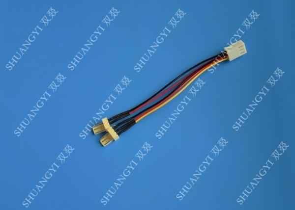 3-Pin Female to 2 x 3-Pin Male Computer Case Fan Y-Splitter Power Connector