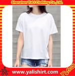 Blank White Short Sleeve Bamboo T Shirt O Neck L, M, S, XL, Xs, XXL, XXS, XXXL