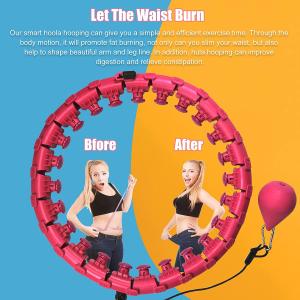 Wholesale ODM Detachable Adjustable Weighted Hula Hoop 24 Knots Lose Weight from china suppliers