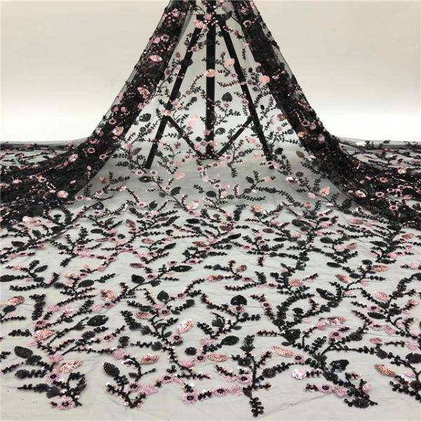 2021 High Quality Sequin Embroidery Fabrics Tassels Upholstery Fabric Sequence Fabric for Garments Accessories