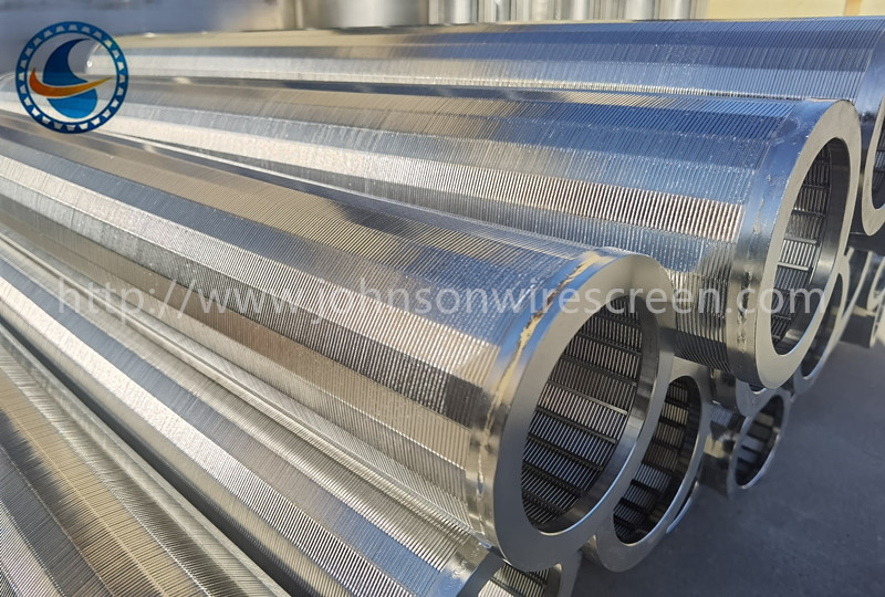 Stainless Steel 304 Welded Wedge Wire Screen Od 118mm Slot Tubes