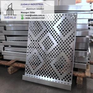 Wholesale SUDALU 30mm, 50mm diameter Aluminum Perforated Panel for Curtain Wall PDF Aluminum Curvel Sheets from china suppliers