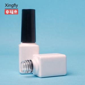 Wholesale Transparent 6ml Nail Polish Bottle Gel Polish Square Bottle With Plastic Cap And Brush from china suppliers