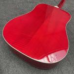 Custom 12 strings 41 inch Flamed Maple Neck Doves Dreadnought Acoustic Guitar
