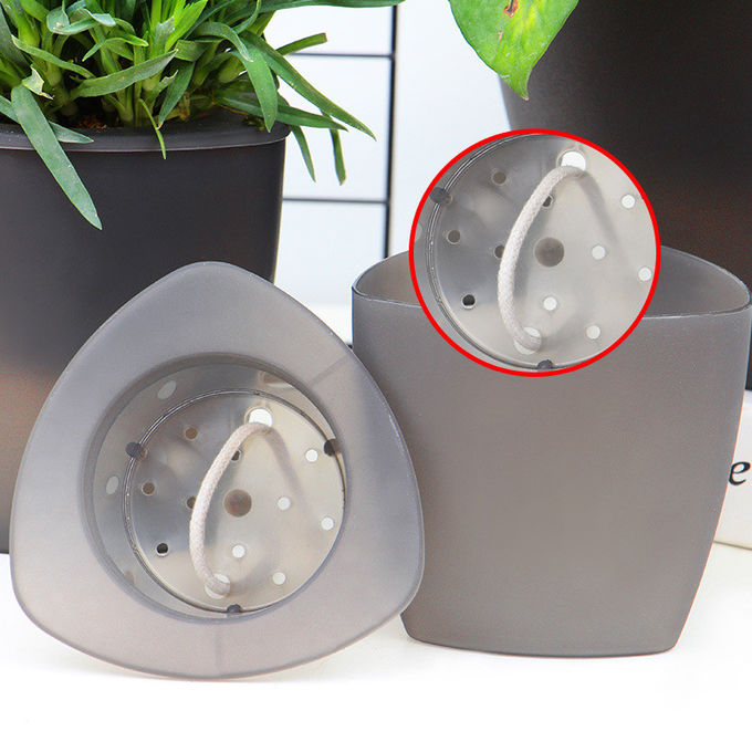 Concision Triangle 14cm Garden Grow Self Watering Houseplant Pots