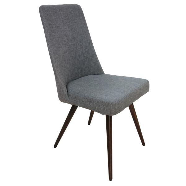 Wholesale Polyester Fabric Upholstered Woodgrain Dining Chair Livingroom Chair Leisure Chair from china suppliers